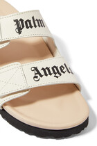 Logo-Printed Leather Sandals
